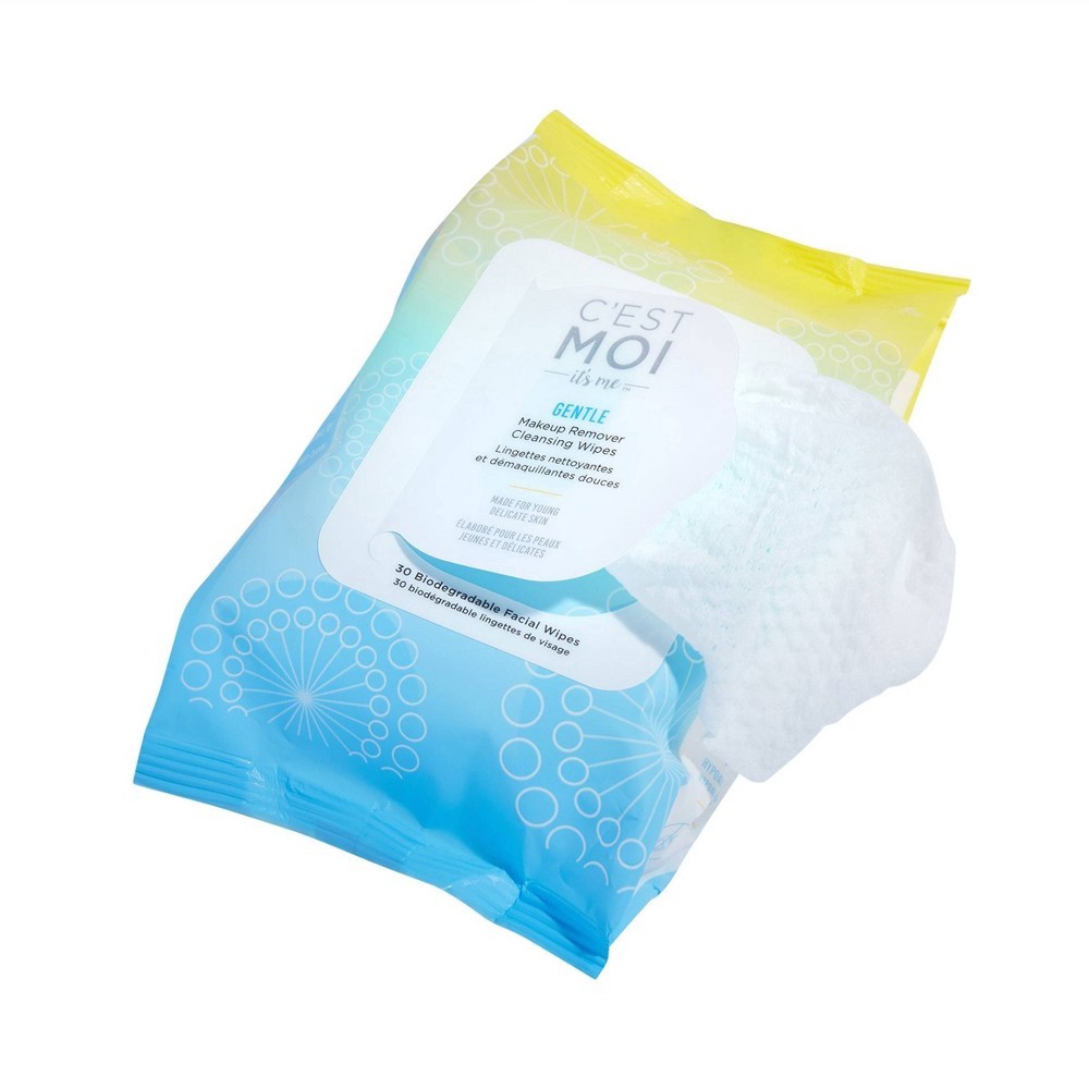 slide 2 of 2, C'est Moi Gentle Makeup Remover Cleansing Wipes, 30 ct
