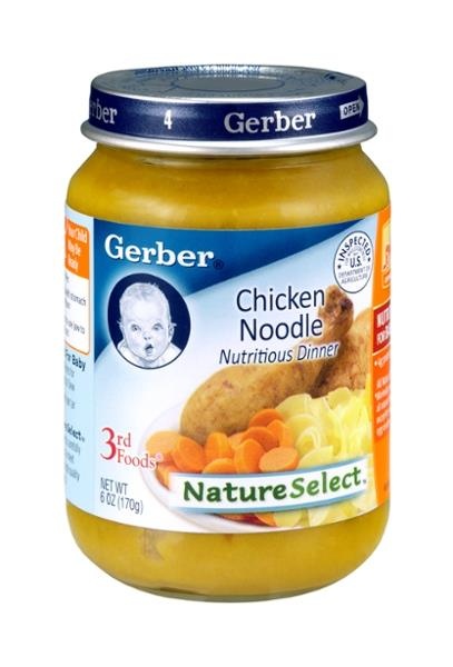 slide 1 of 1, Gerber Lil' Bits Chicken Itty-Bitty Noodle Dinner, 6 oz