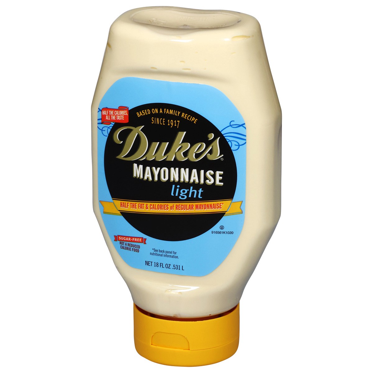 slide 7 of 14, Duke's Light Sugar-Free Mayonnaise 18 fl oz, 18 fl oz