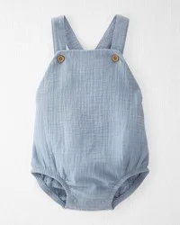 Littleplanet Baby Organic Cotton Gauze Bubble Blue Creek 18M