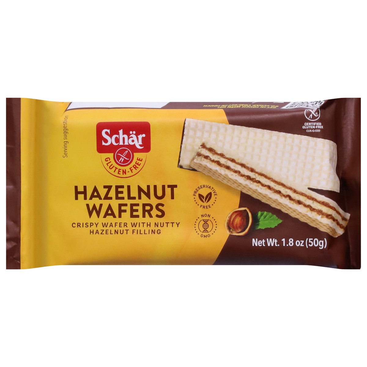 slide 1 of 9, Schär Gluten-Free Hazelnut Wafers 1.8 oz, 1.8 oz