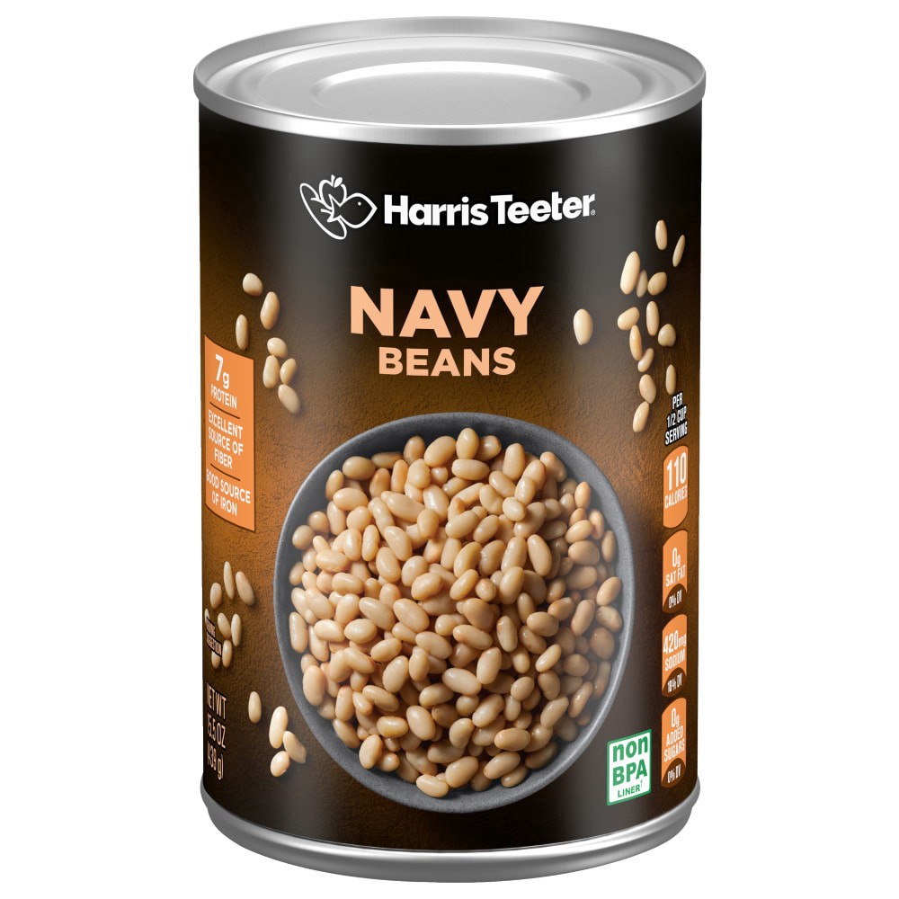 slide 3 of 3, Harris Teeter Navy Beans, 16 oz