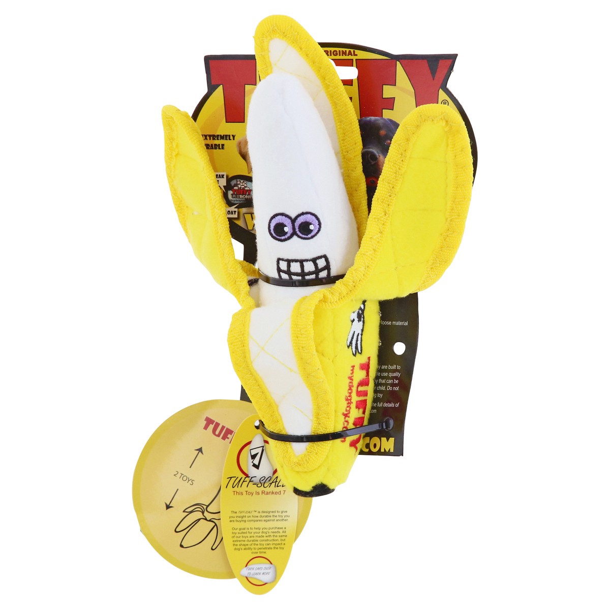 slide 8 of 9, Tuffy Dog Toy Funy Food Banana, 1 ct