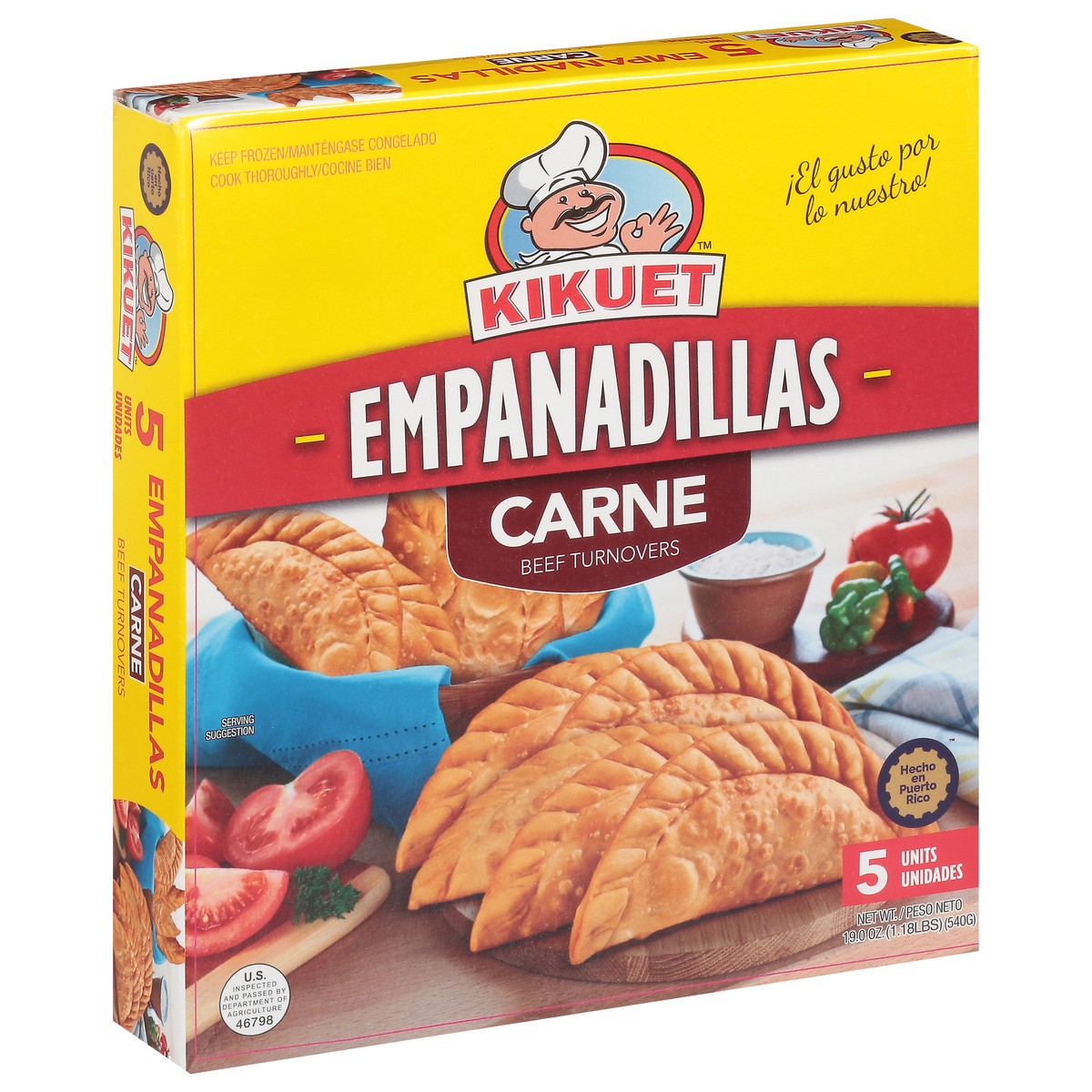 slide 2 of 9, Kikuet Carne Empanadillas 5 ea, 5 ct