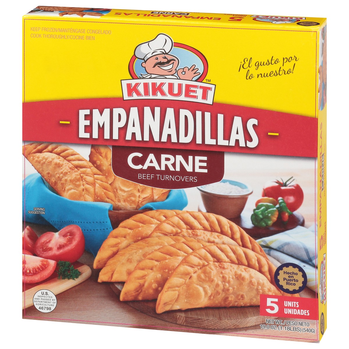 slide 9 of 9, Kikuet Carne Empanadillas 5 ea, 5 ct