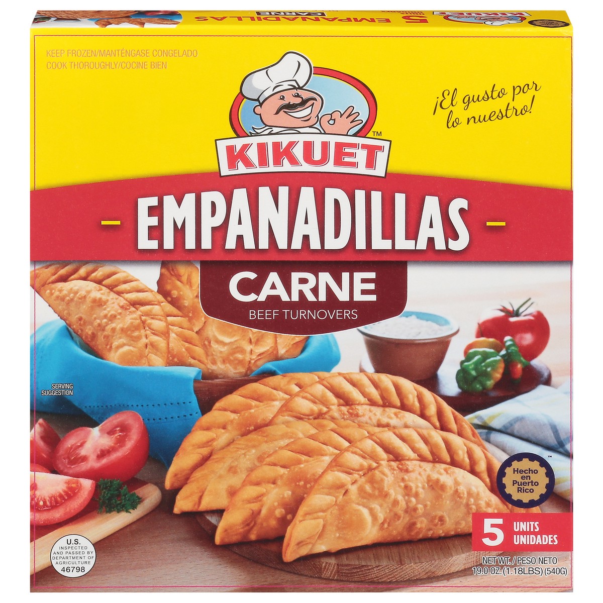 slide 1 of 9, Kikuet Carne Empanadillas 5 ea, 5 ct