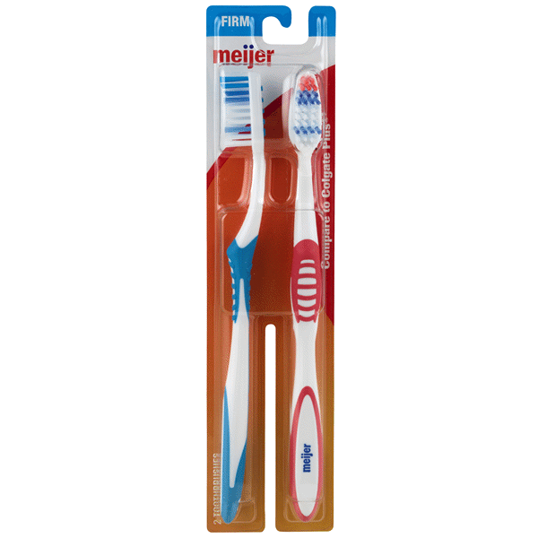 slide 1 of 1, Meijer Soft Toothbrushes, 2 ct