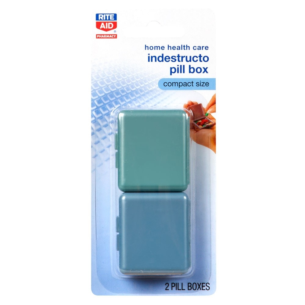 slide 1 of 1, Rite Aid Ra Pill Container, 2 ct