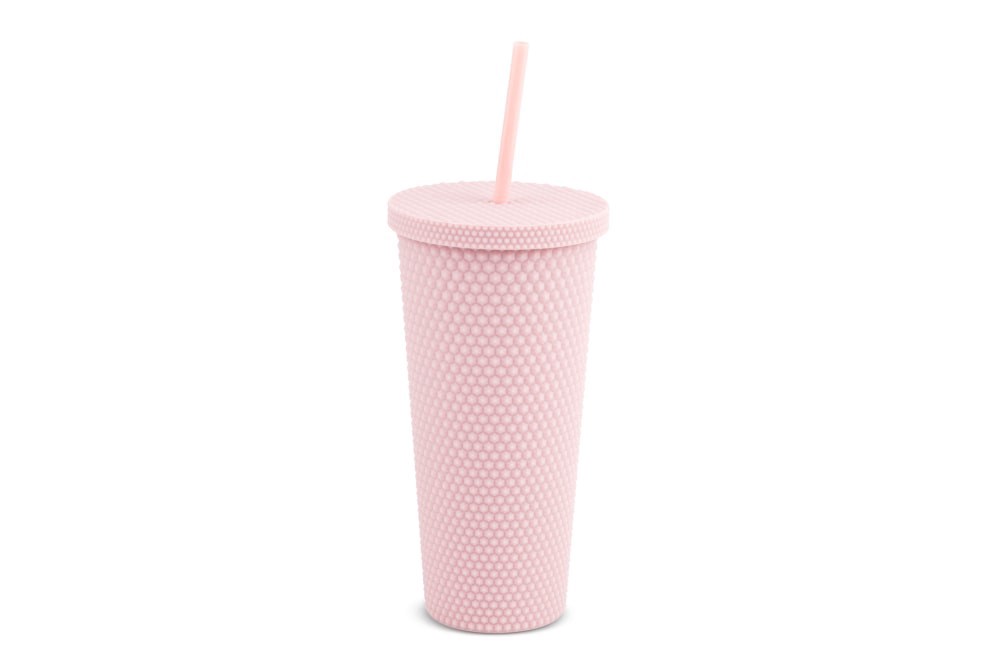 slide 2 of 2, Manna Studded Tumbler - Pink, 24 oz