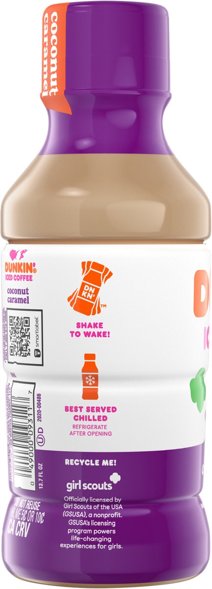 slide 7 of 7, Dunkin' Coconut Caramel Iced Coffee - 13.70 fl oz, 13.70 fl oz