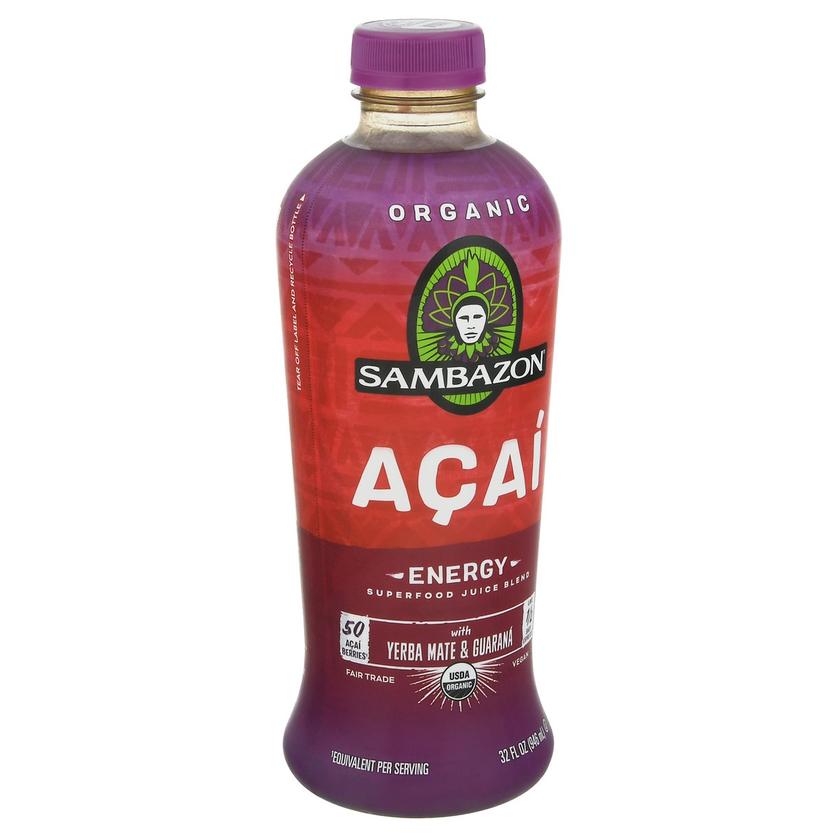 slide 2 of 9, Sambazon Energy Açaí Juice - 32 fl oz, 32 fl oz