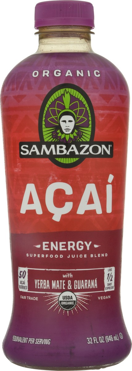 slide 5 of 9, Sambazon Energy Açaí Juice - 32 fl oz, 32 fl oz