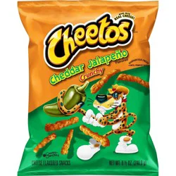 Cheetos Crunchy Cheese Flavored Snacks Cheddar Jalapeno Flavored - 8.5 oz