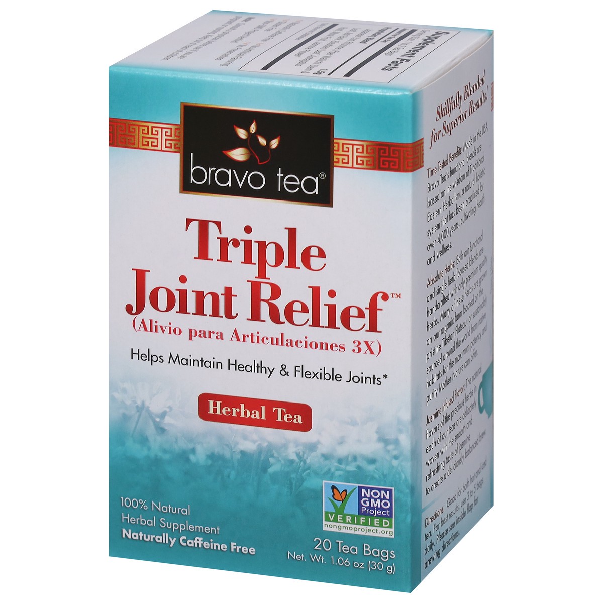 slide 7 of 9, Bravo Tea Triple Joint Relief Herbal Tea 20 Tea Bags - 20 ct, 20 ct