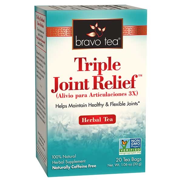 slide 1 of 1, Bravo Tea Triple Joint Relief, 20 Tea Bags, 1 ct