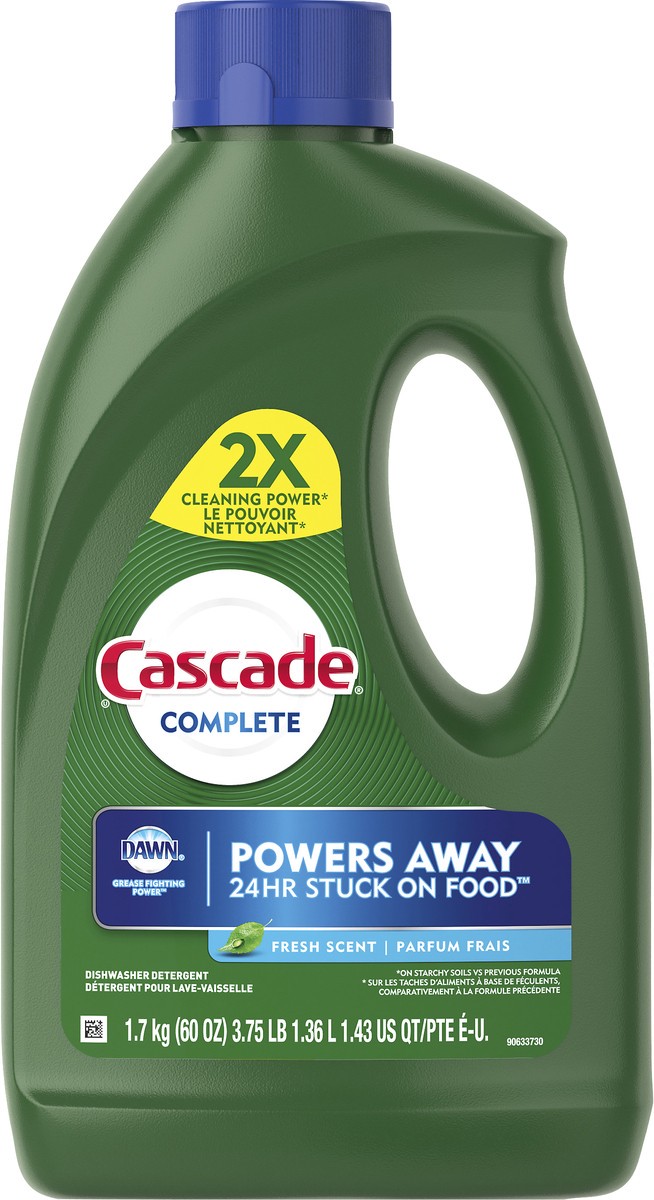 slide 1 of 6, Cascade Complete Fresh Scent Dishwasher Detergent 1.7 kg, 1.70 kg