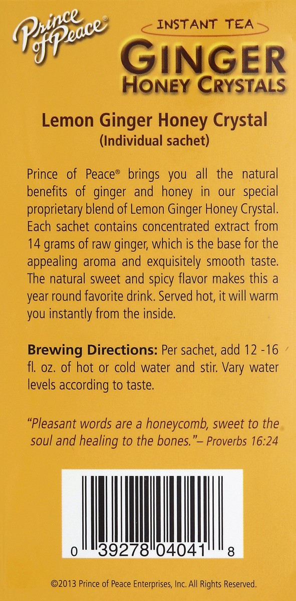 slide 5 of 5, Prince of Peace Lemon Tea Ginger Crystals, 10 ct