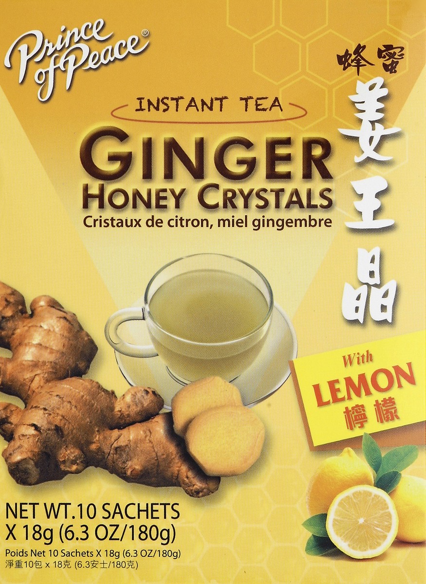 slide 4 of 5, Prince of Peace Lemon Tea Ginger Crystals, 10 ct