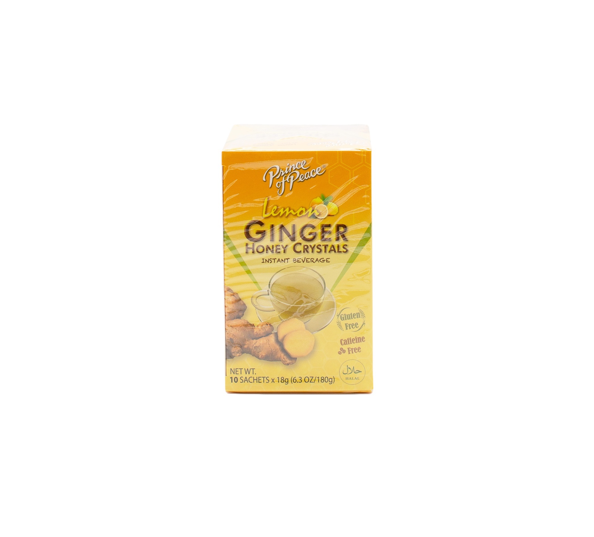 slide 1 of 5, Prince of Peace Lemon Tea Ginger Crystals, 10 ct