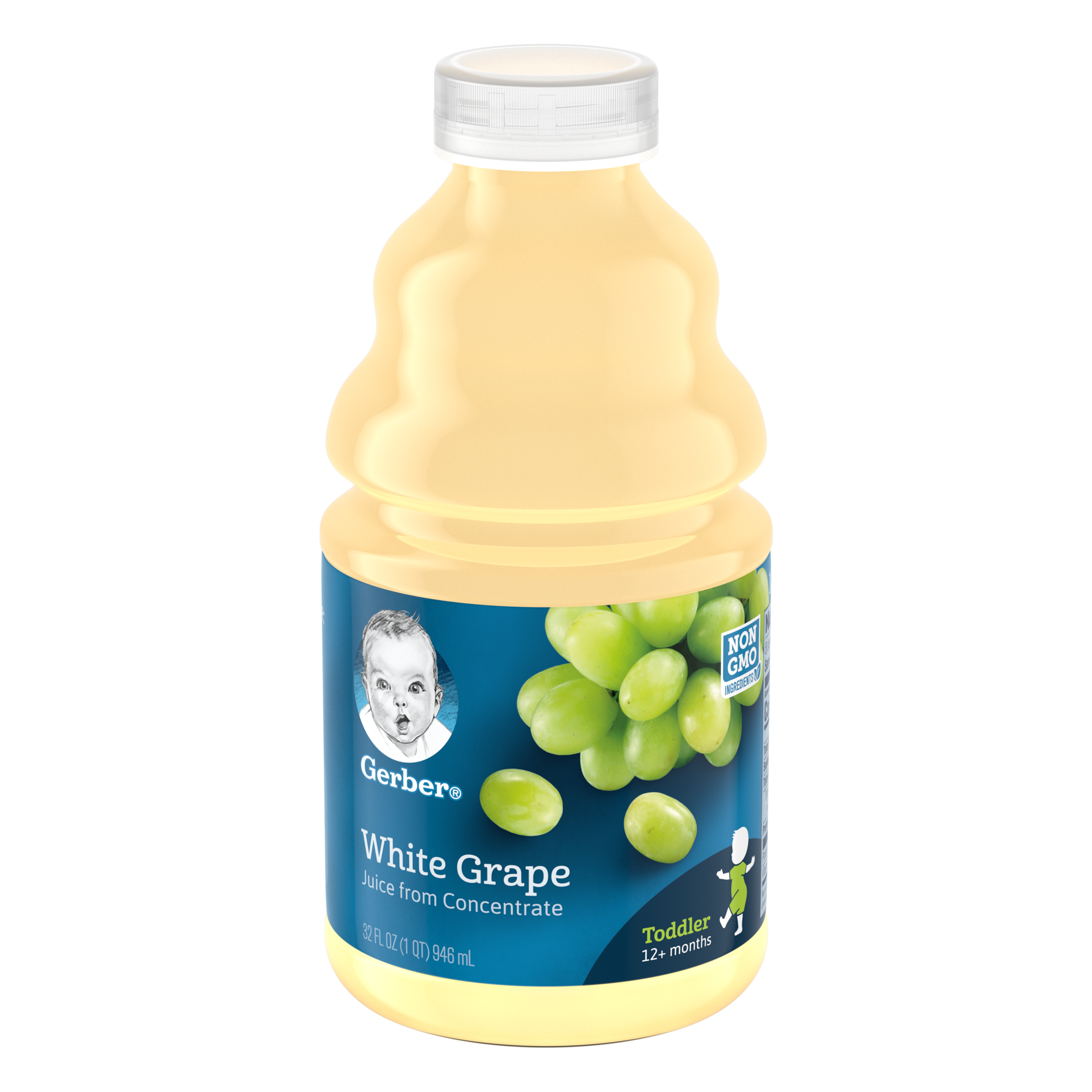 slide 1 of 7, Gerber Juice Gerber White Grape Fruit Juice, 32 fl oz Bottle, 32 fl oz