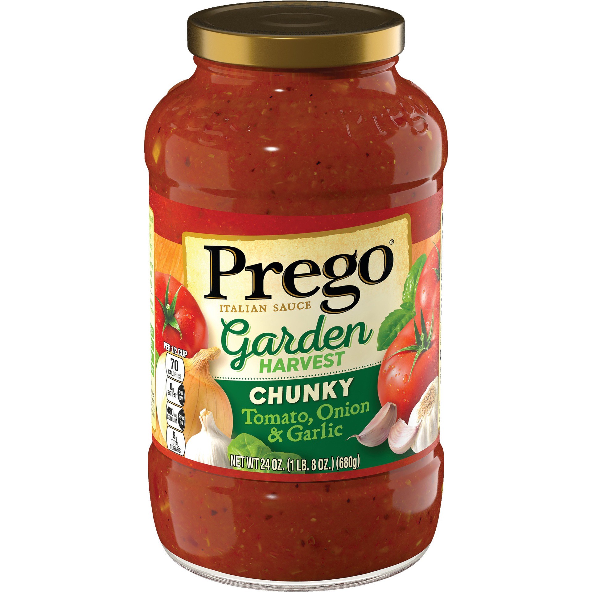 slide 1 of 5, Prego Chunky Tomato, Onion and Garlic Pasta Sauce, 24 oz