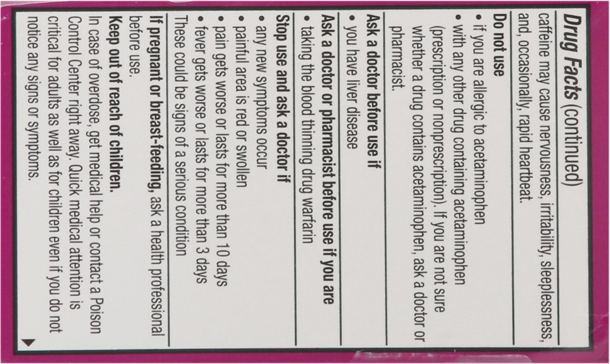 slide 13 of 13, Excedrin Tension Headache Pain Reliever/Pain Reliever Aid 24 Caplets, 24 ct