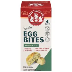Three Little Pigs Sous Vide Spinach and Feta Egg Bites