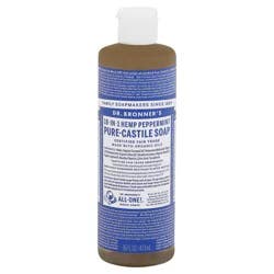 Dr. Bronner's 18-in-1 Hemp Peppermint Pure-Castile Soap 16 fl oz