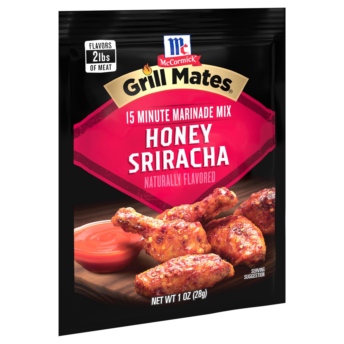 slide 3 of 9, McCormick Grill Mates Marinade Mix - Honey Sriracha, 1 oz