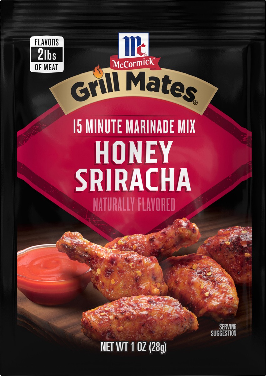 slide 5 of 9, McCormick Grill Mates Marinade Mix - Honey Sriracha, 1 oz