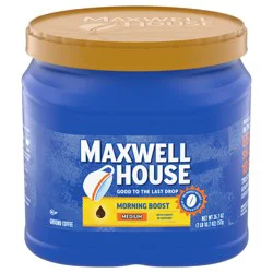 Maxwell House Morning Boost Medium Roast Ground Coffee 26.7 oz. Canister