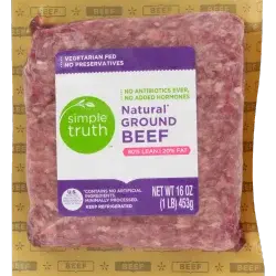 Simple Truth Natural Ground Beef 80% Lean/20% Fat