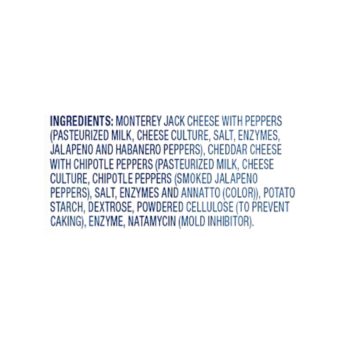 slide 4 of 6, Crystal Farms Shredded Thick Cut 3 Pepper Cheese, 7 oz, 7 oz