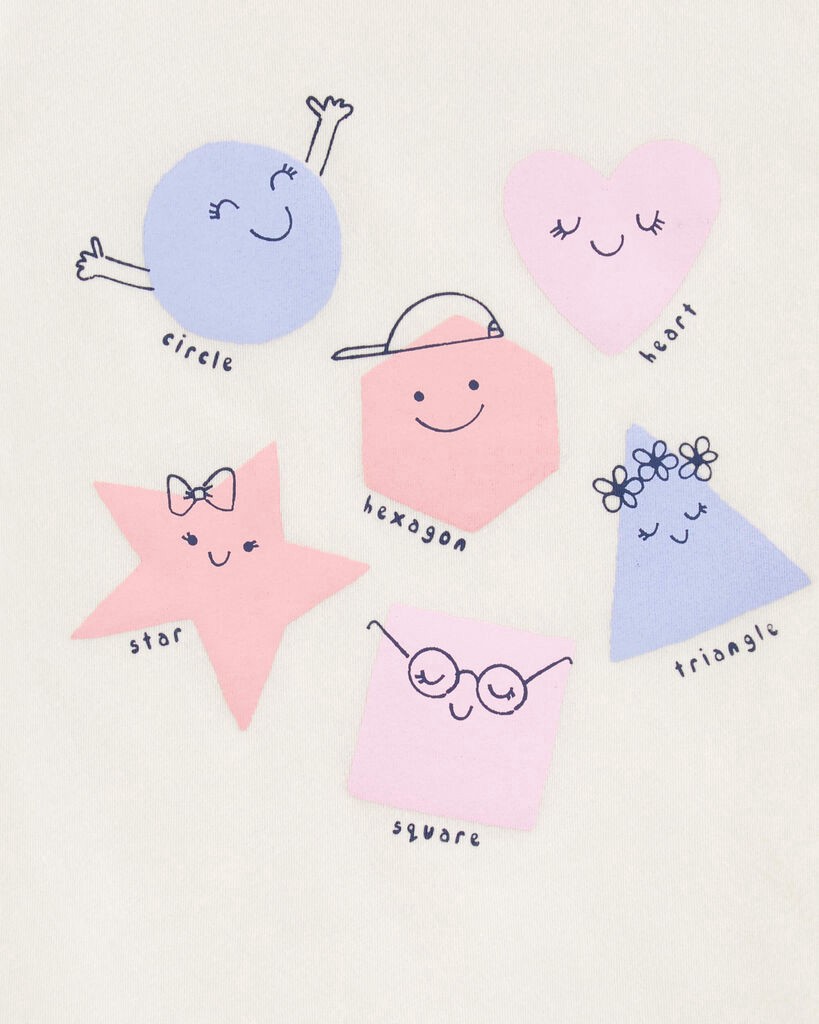 slide 2 of 2, Carter's Toddler Short-Sleeve Tee - Cream Cream 3T, 1 ct