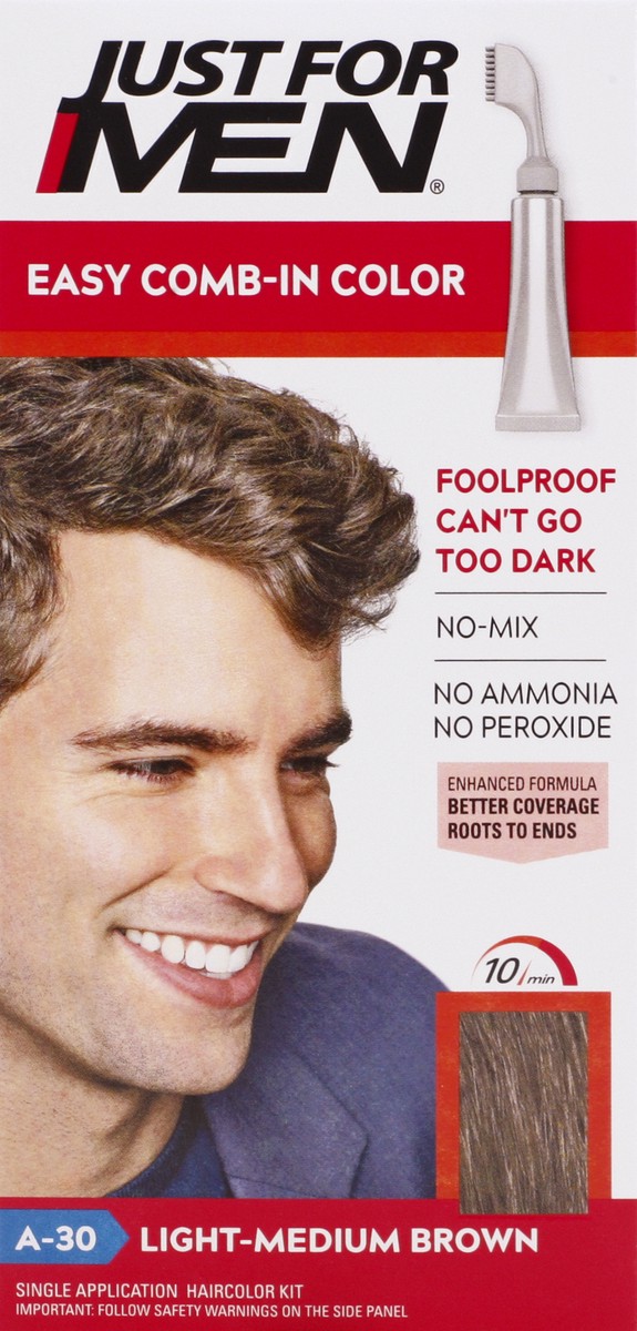 slide 6 of 9, Just For Men Autostop Light-Medium Brown A-30 Hair Color, 1 ct