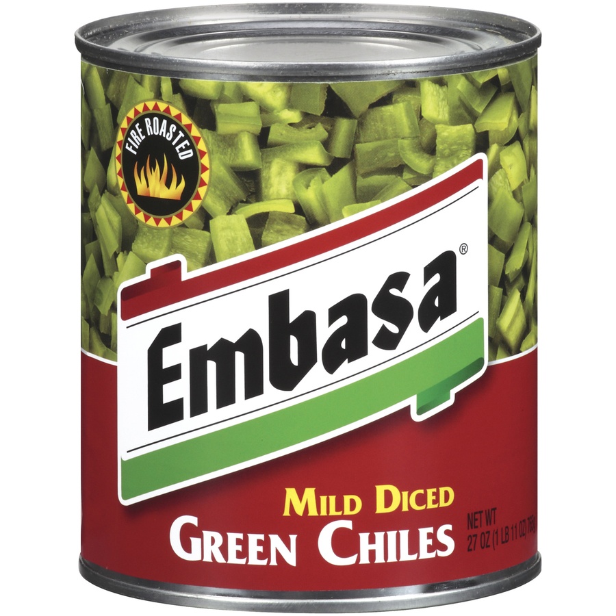 slide 1 of 1, Embasa Diced Green Chiles, 27 oz