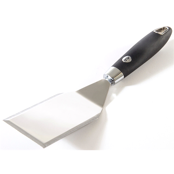 slide 1 of 1, Grand Gourmet Stainless Steel Square Turner With Soft Handle, 1 ct