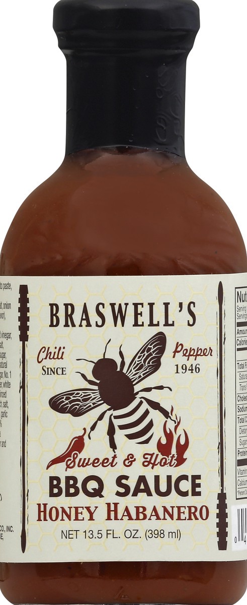 slide 1 of 3, Braswell's Honey Habanero, 13.5 oz