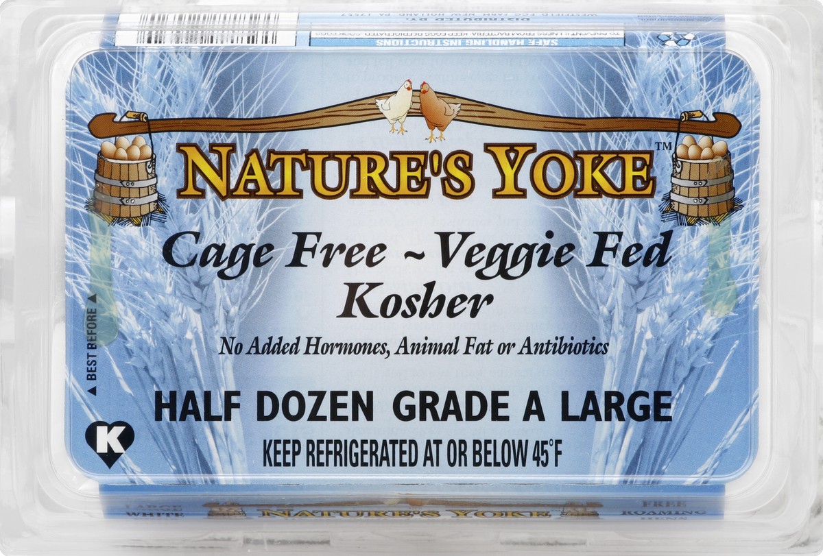 slide 4 of 4, Nature's Yoke Eggs 6 ea, 6 ct