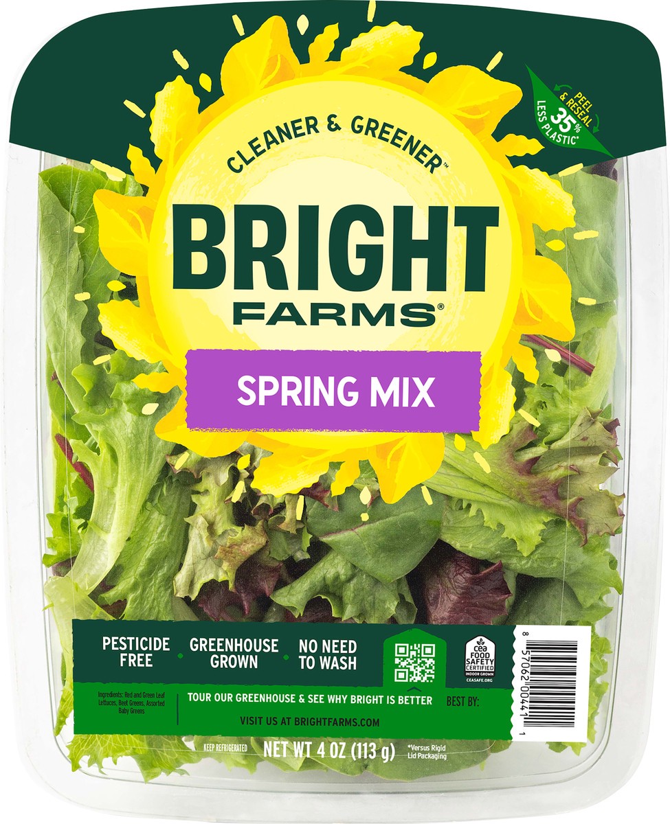 slide 4 of 4, Bright Farms Spring Mix, 1 ct