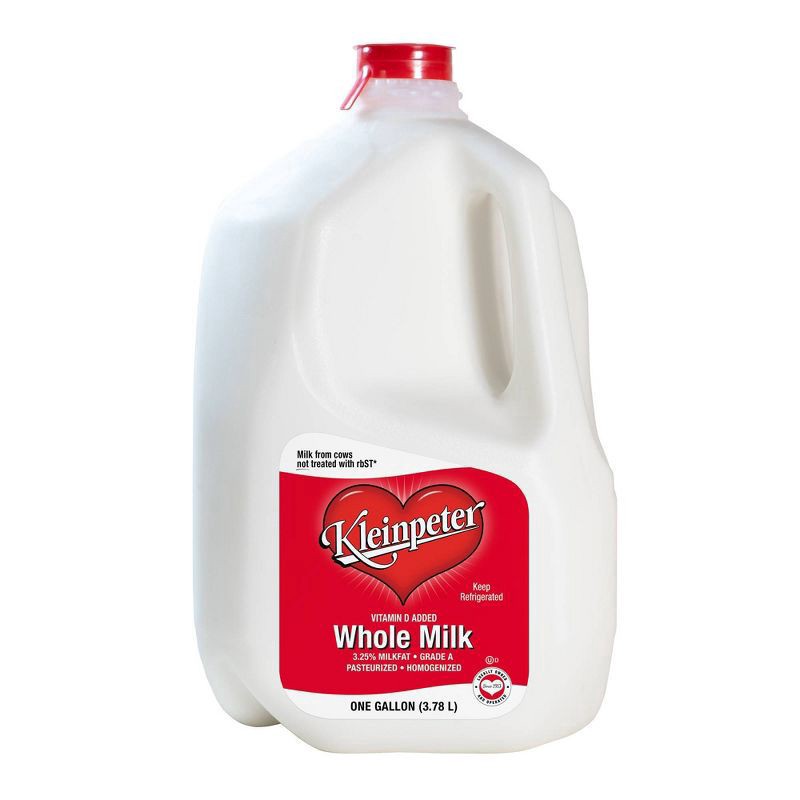 slide 1 of 4, Kleinpeter Whole Milk - 1gal, 1 gal