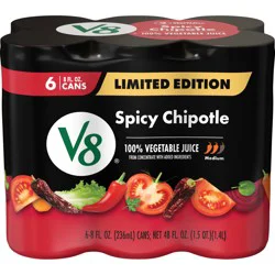 V8 Vegetable Juice Spicy Chipotle 6pk8oz