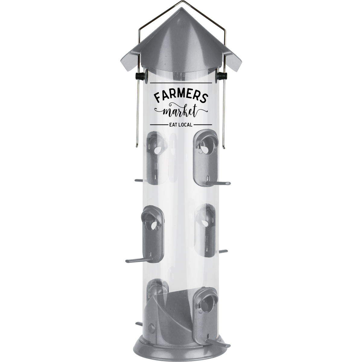 slide 1 of 1, Wild Wings Farmhouse Deluxe Tube Bird Feeder, 2.8 qt