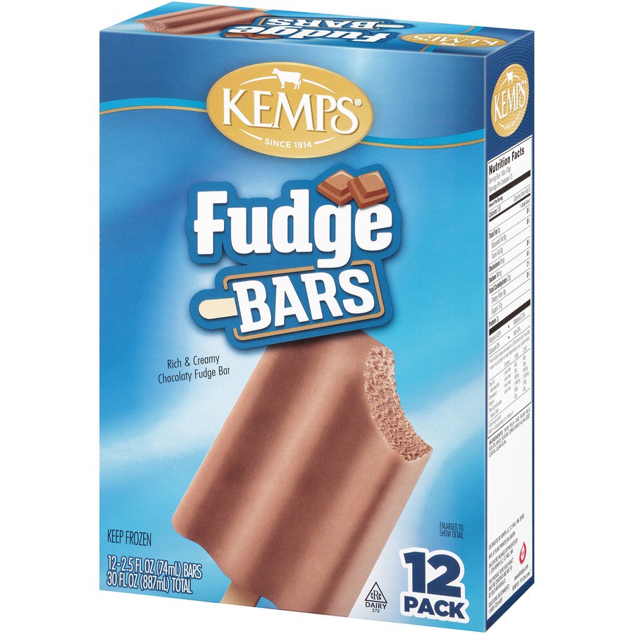 slide 3 of 8, Kemps Fudge Bars 12 ea, 12 ct