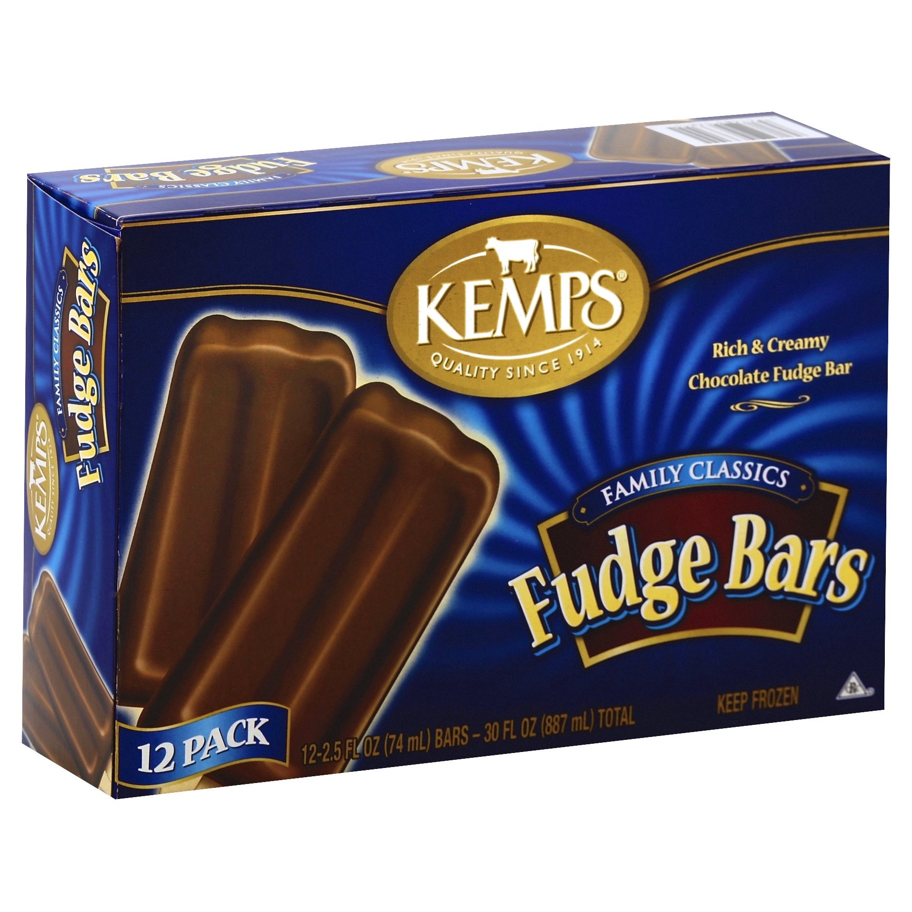 slide 1 of 8, Kemps Fudge Bars 12 ea, 12 ct