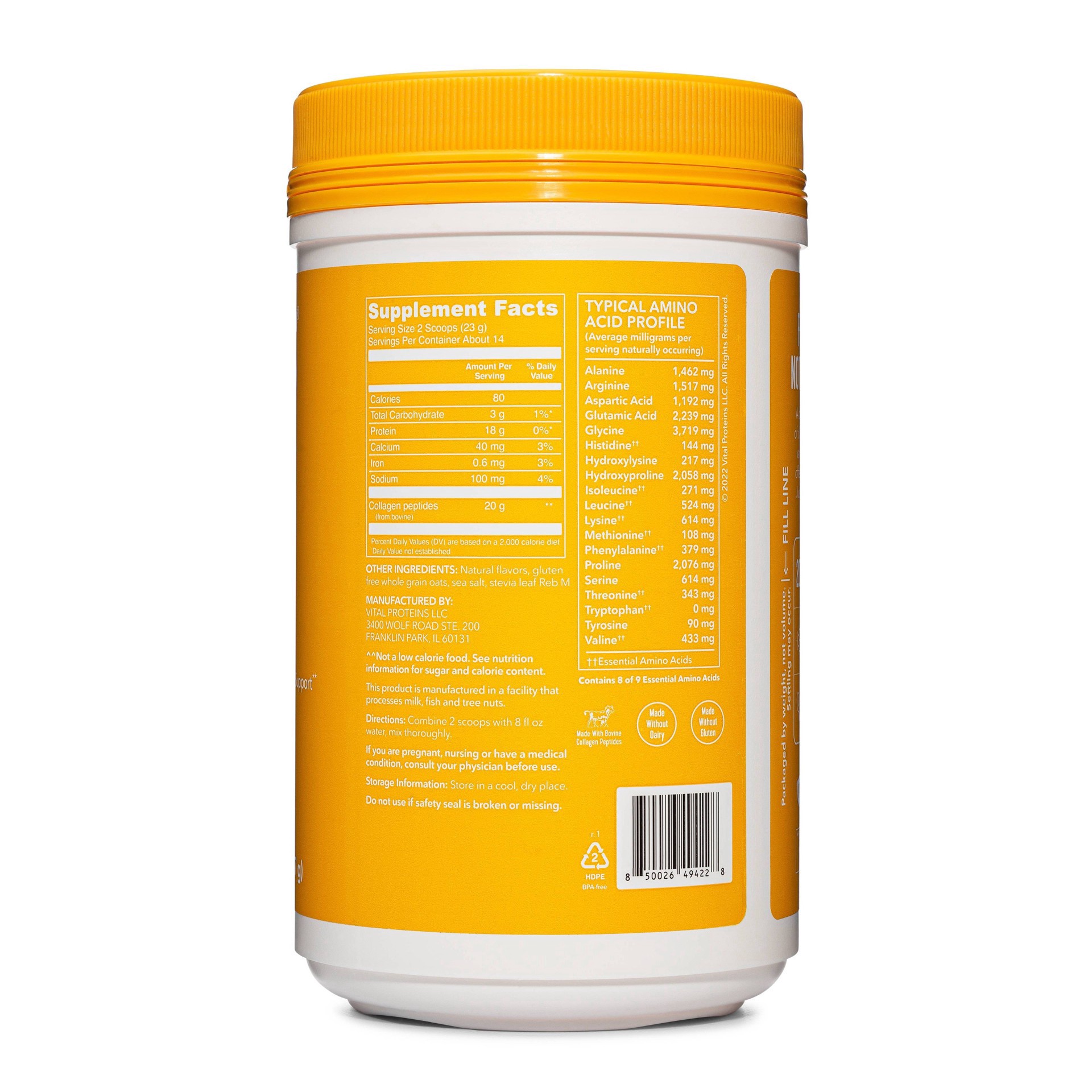 slide 5 of 13, Vital Proteins Vanilla Collagen Peptides 11.5 oz, 11.5 oz