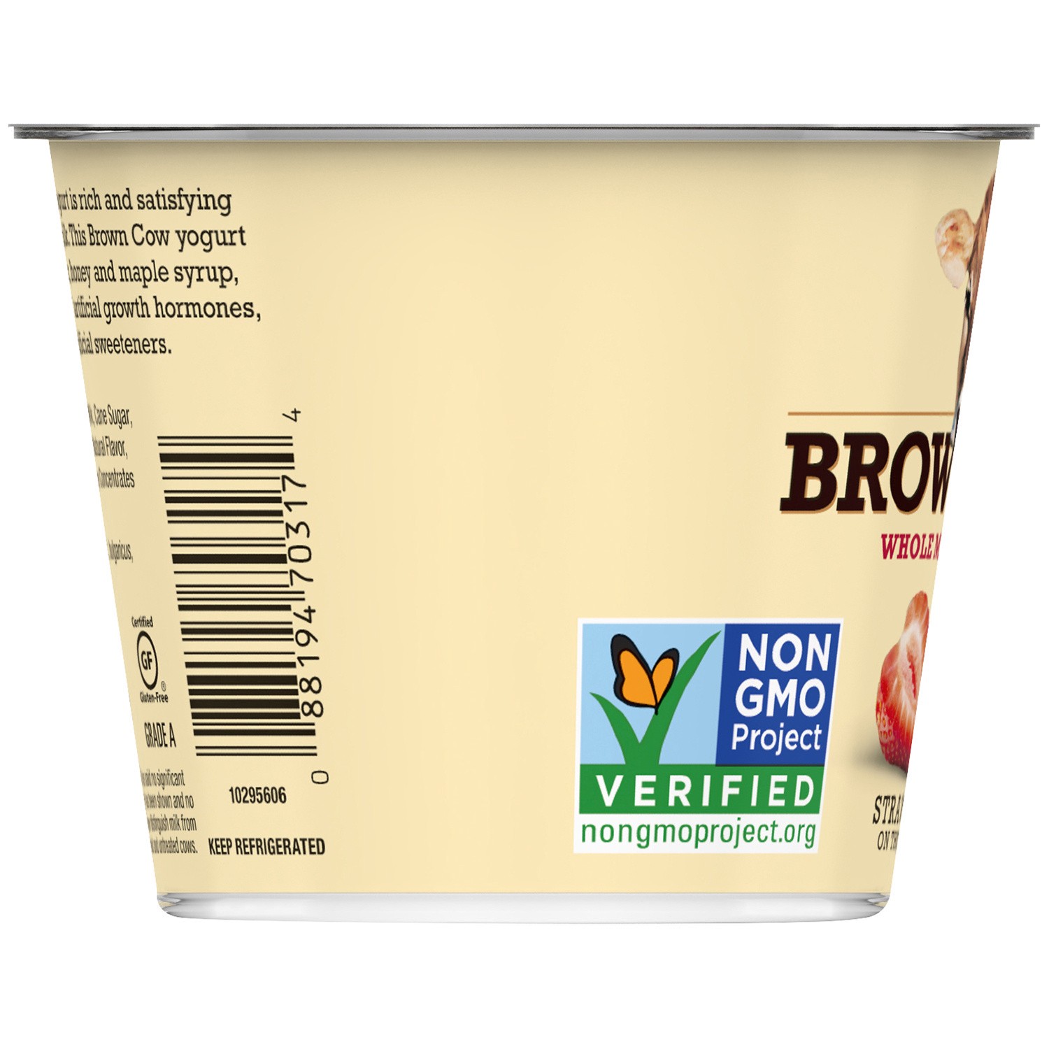 slide 5 of 5, Brown Cow Whole Milk Strawberry Yogurt, 5.3 fl oz