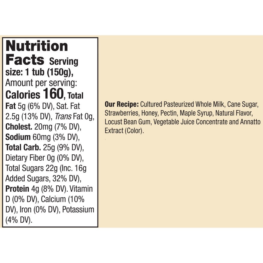 slide 4 of 5, Brown Cow Whole Milk Strawberry Yogurt, 5.3 fl oz