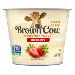 Brown Cow Whole Milk Strawberry Yogurt
