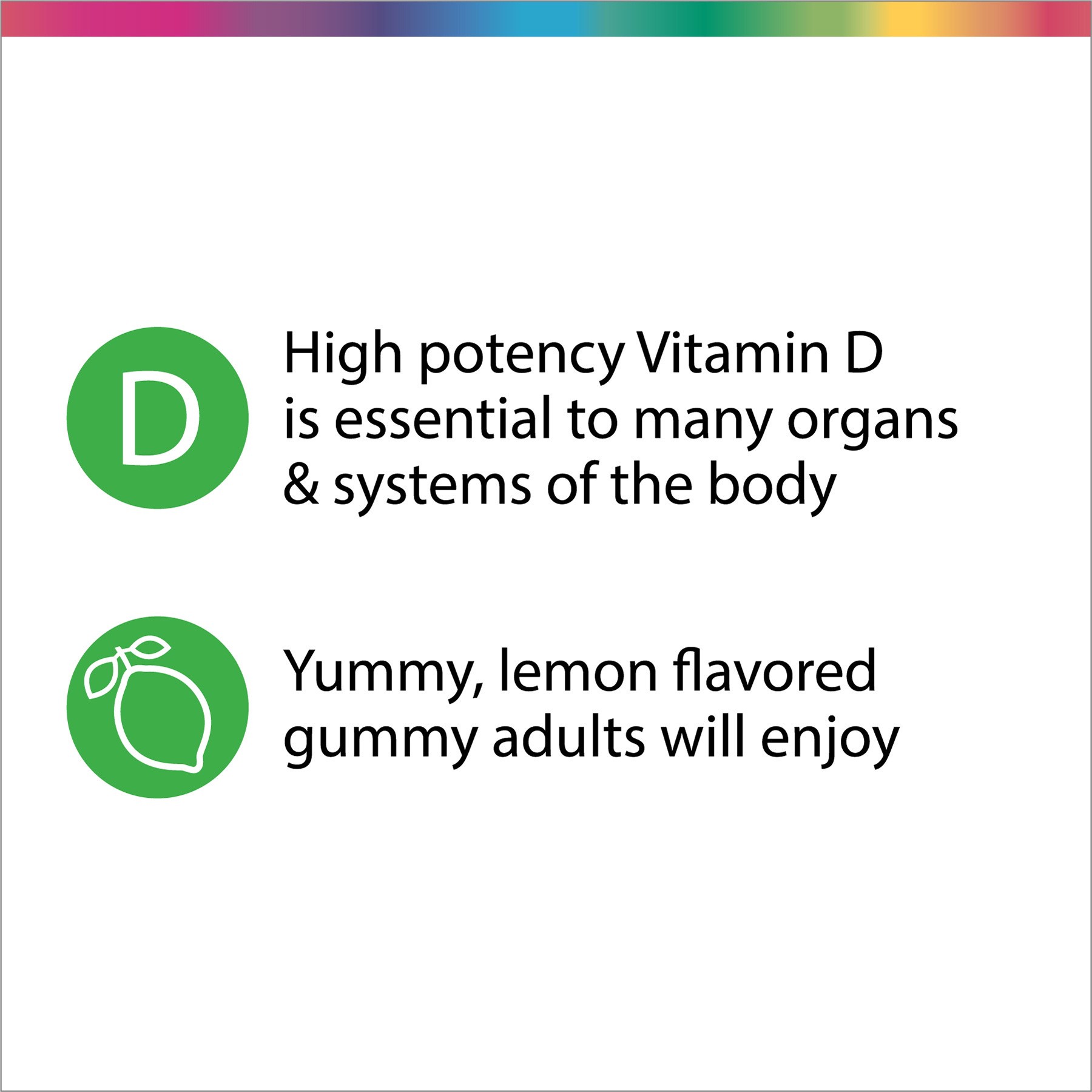 slide 4 of 5, Rainbow Light Sunny Gummies Vitamin D3 1000 Iu High Potency, 100 ct